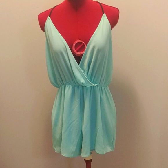 Ladies One Piece Short Set Y Back Sz Lg - Picture 8 of 16